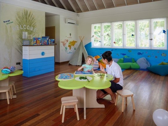 Kuda Velaa Kids&rsquo; Club playroom, Four Seasons Landaa Giraavaru