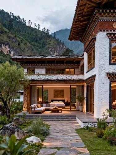 Amankora suite interior opening onto a courtyard