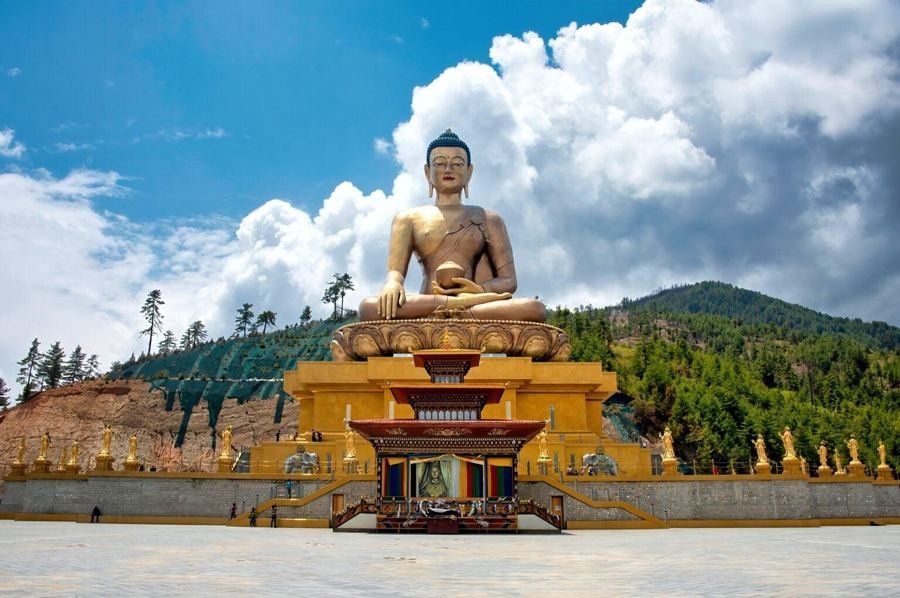 Buddha Dordenma statue above Thimphu