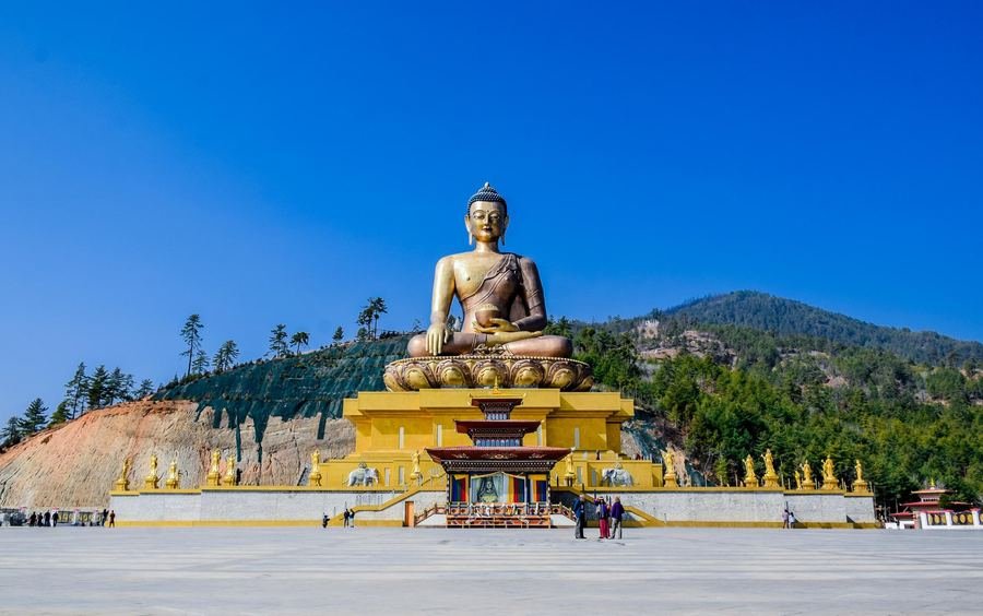 Buddha Dordenma statue above the Thimphu valley