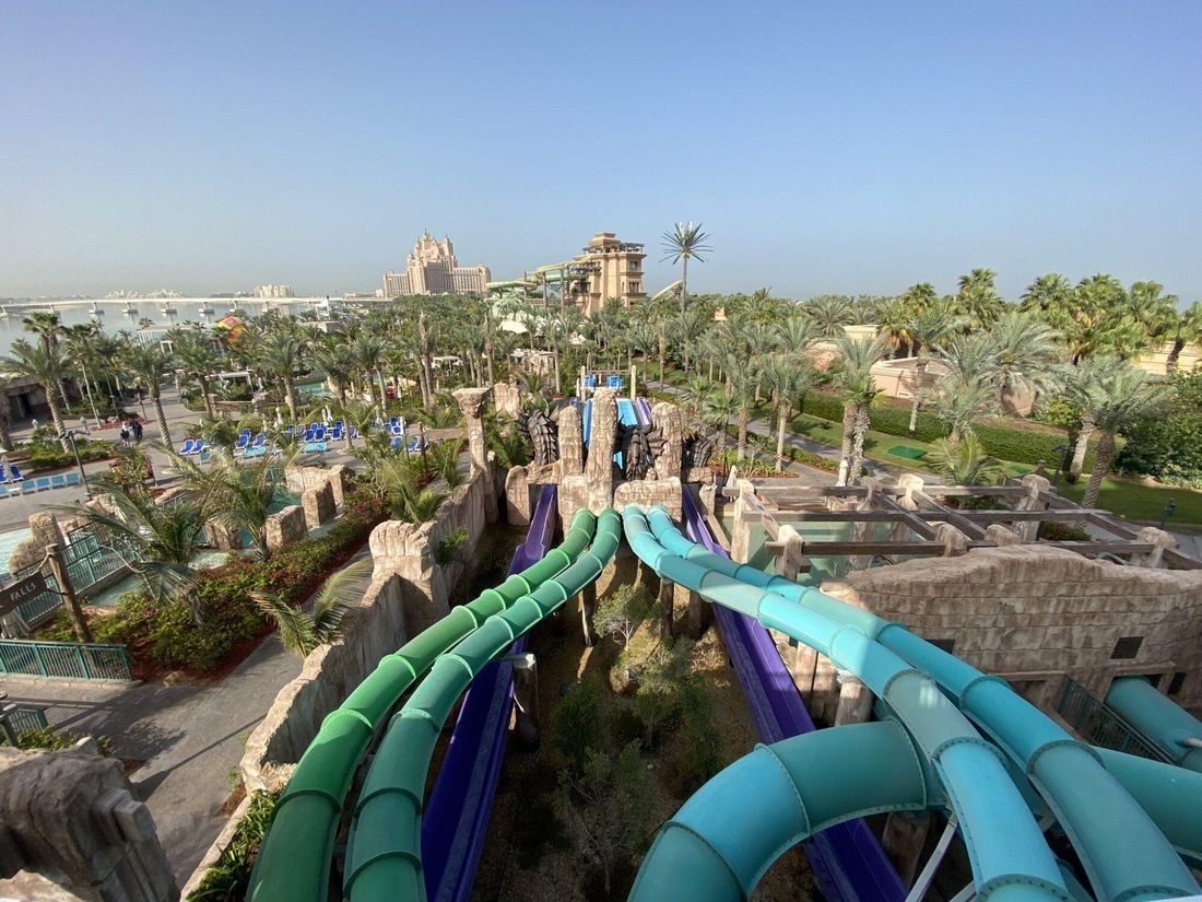 Water slides at Aquaventure Waterpark