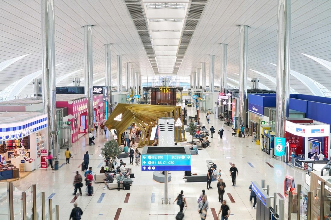 Departure terminal at Dubai International Airport