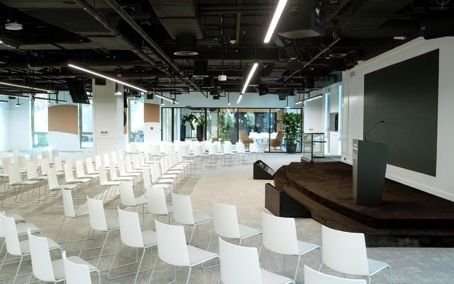Conference hall set for a corporate session