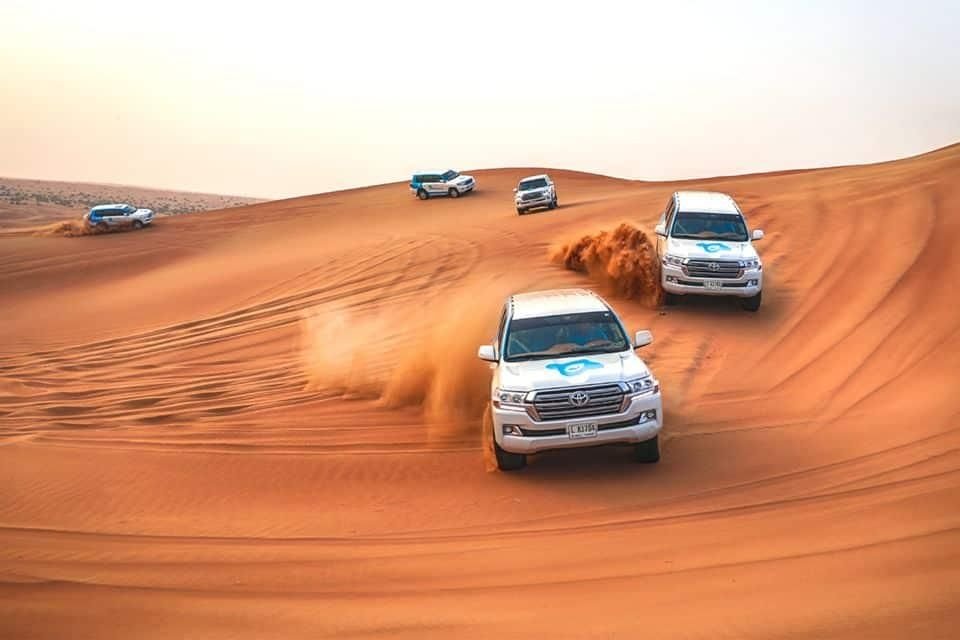 4x4 dune bashing on a luxury desert safari