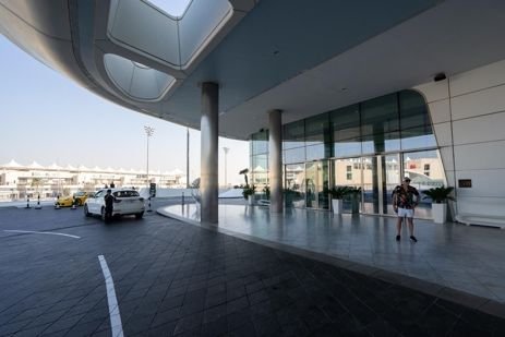 Departing Yas Island for Dubai
