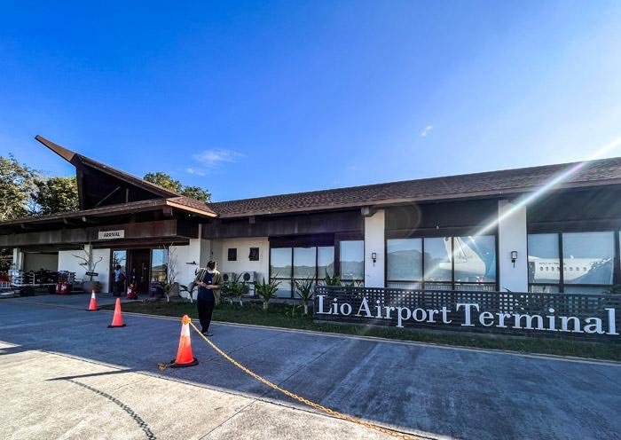 Lio Airport terminal building at El Nido, Palawan
