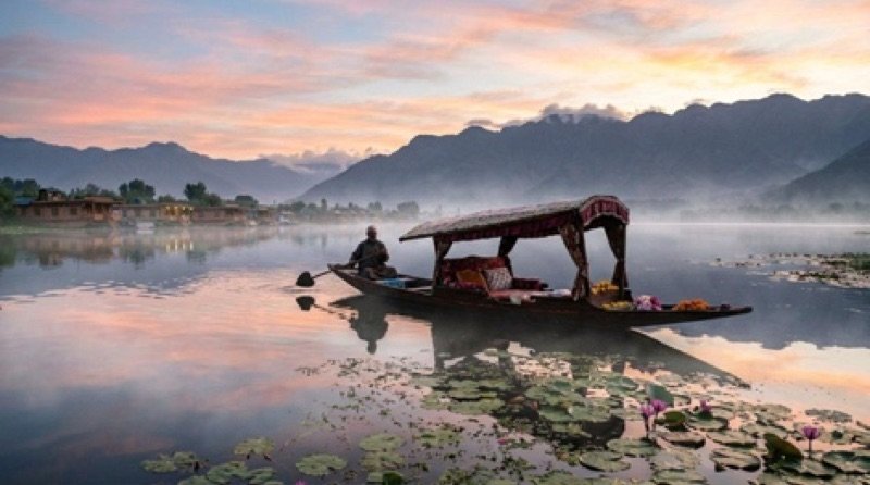 Dal Lake at sunset