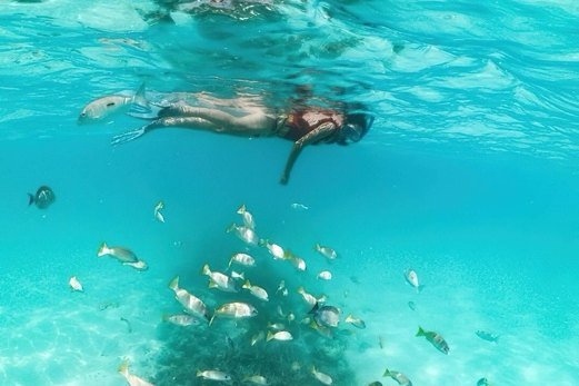 Snorkelling the house reef at Milaidhoo Maldives