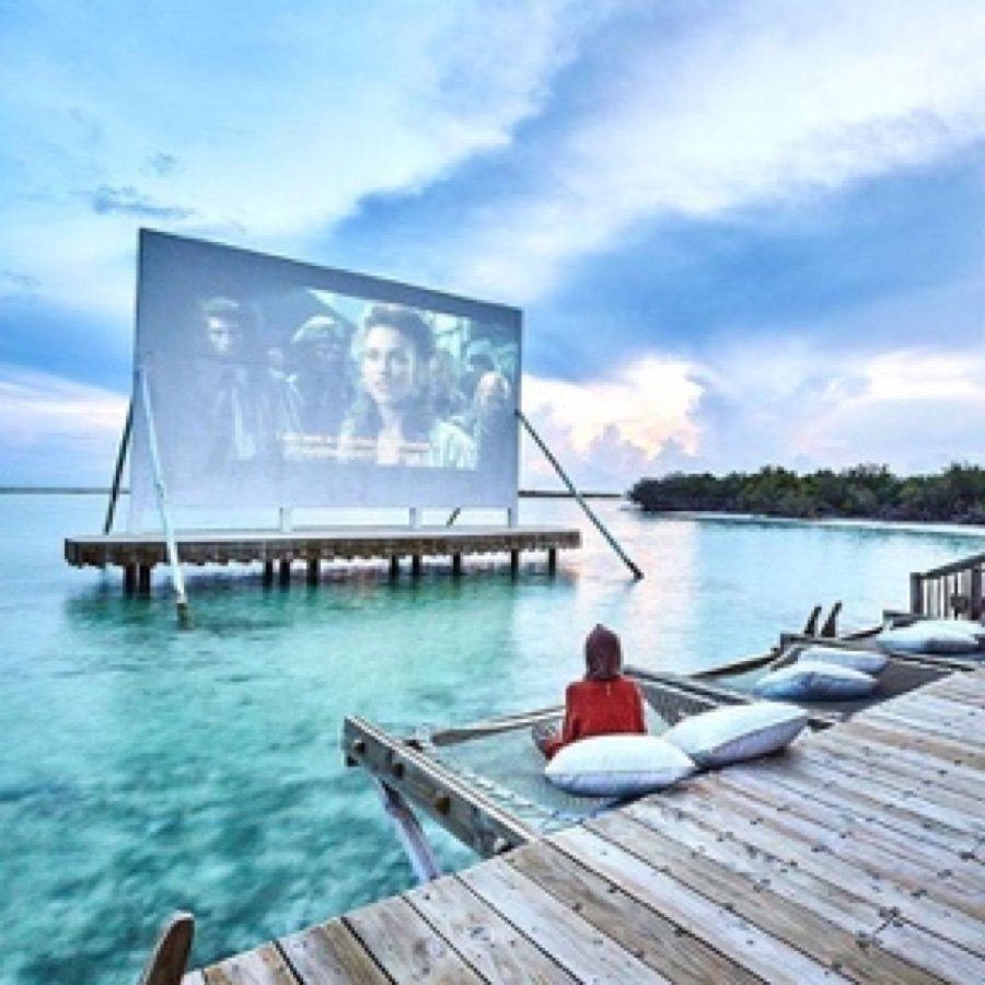 Cinema Paradiso overwater cinema
